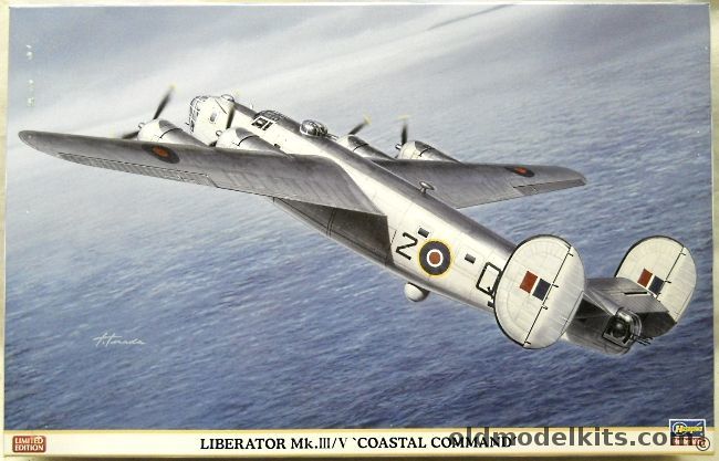 Hasegawa 1/72 Liberator Mk.II/V Coastal Command (B-24) With Eduard PE - No.86 Squadron 1943 or 'P' of Coastal Command, 02241 plastic model kit